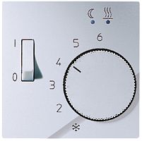 Лицевая панель Jung EcoProfi для терморегулятора алюминий картинка